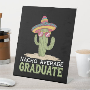 Signe De Table Nacho Moyenne Graduate Cactus Graduation Mexicaine