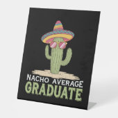 Signe De Table Nacho Moyenne Graduate Cactus Graduation Mexicaine (Recto)