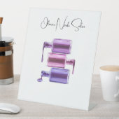 Signe De Table NAIL SALON Affiche de bienvenue (In SItu)