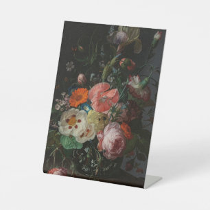 Signe De Table Nature morte de maître hollandais vintage Rachel R