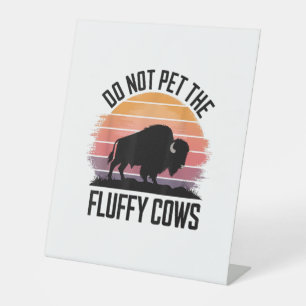 Signe De Table Ne Pas Attirer Les Vaches Fluffantes Vintage Rando