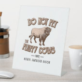 Signe De Table Ne pas familiariser avec les vaches de bouffée Ame (In SItu)