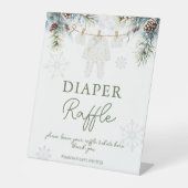 Signe De Table Neige dans l'amour hiver baby shower tombole de co (Recto)