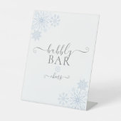 Signe De Table Neige dans Love Bubbly Bar (Recto)