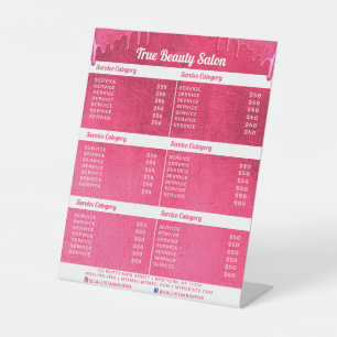 Signe De Table Neon Pink épais Parties scintillant Drivers Salon 