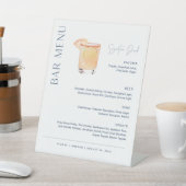 Signe De Table NEVE Mariage Bar Menu, Signature Boire (In SItu)