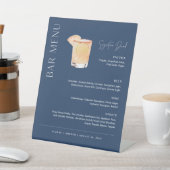 Signe De Table NEVE Marine Signature Boire Mariage Bar Menu (In SItu)