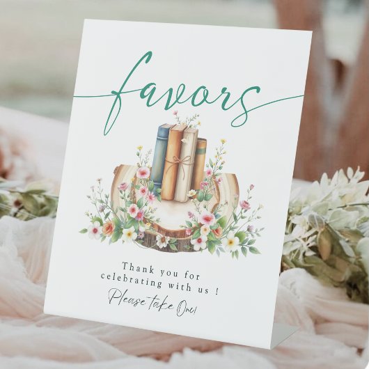 Signe De Table New Chapter Storybook Favors Bridal Shower Sign