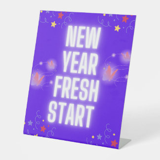 Signe De Table New year Fresh start