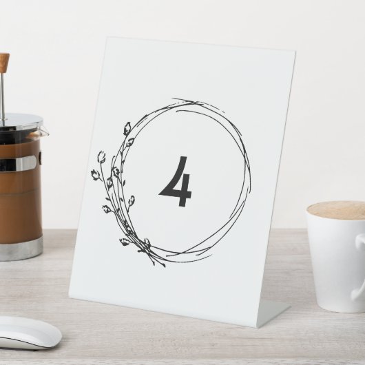 Signe De Table N'IMPORTE QUEL NUMÉRO Mariage Floral Rustique Numé (In SItu)