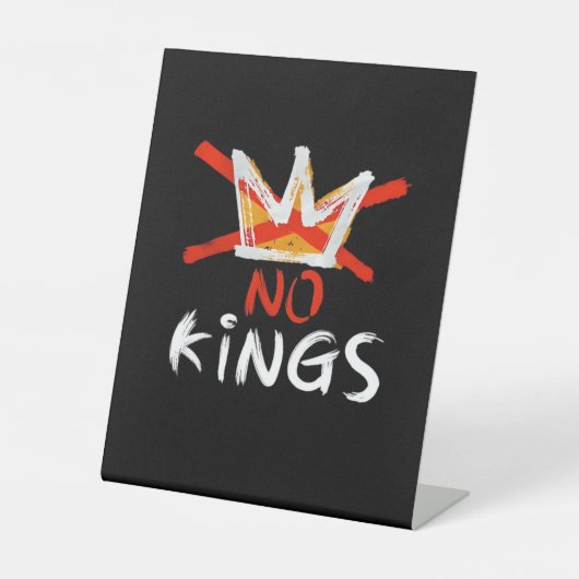 Signe De Table No King Funny Quote Retro Creative Style (Recto)
