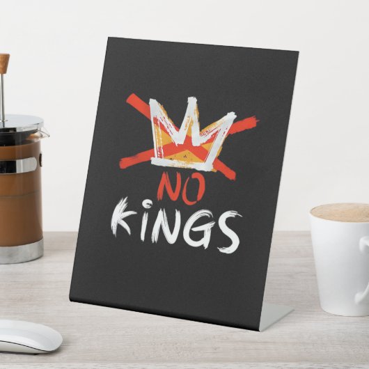 Signe De Table No King Funny Quote Retro Creative Style (In SItu)