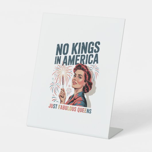 Signe De Table No Kings In America Fabulous Queens Pride 2025 Des (Recto)