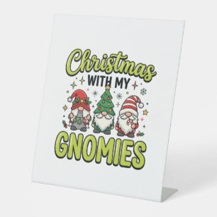 Signe De Table Noël avec mes lutins modèle de gnome
