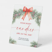 Signe De Table Noël Combien de bonbons y a-t-il dans le pot (Recto)