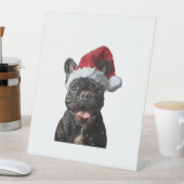 Signe De Table Noël des Bulldog français (In SItu)