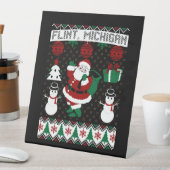 Signe De Table Noël Douille moche Flint Michigan (In SItu)