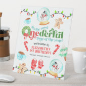 Signe De Table Noël le plus ONEDERFUL Premier anniversaire (In SItu)