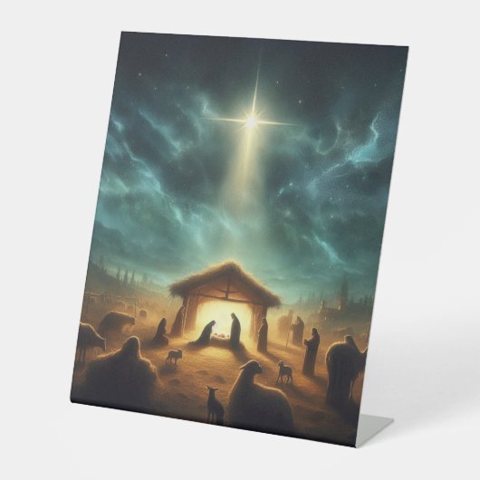 Signe De Table Noël/Nativité/Jésus (Recto)