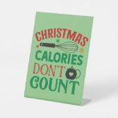 Signe De Table Noël ne compte pas; Noël; cuisine (Recto)