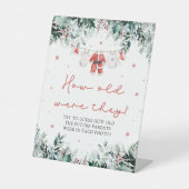 Signe De Table Noël Rouge Père Noël Bébé Quel Âge Avaient-Ils Sig (Recto)