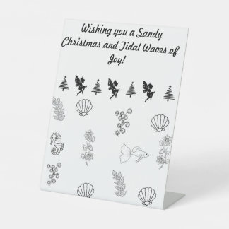 Signe De Table Noël sur la plage - citation amusante