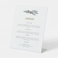 NOEL Winter Berry Christmas Holiday Menu Mariage