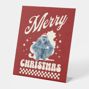 Signe De Table Noël Yéti drôle humour des Fêtes