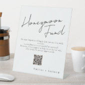 Signe De Table Noir Blanc Minimal Script Mariage élégant (In SItu)