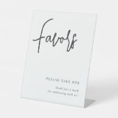 Signe De Table Noir | Consignes manuscrits modernes de mariage Fa (Recto)