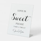 Signe De Table Noir manuscrit Script Mariage Dessert Table Ped (Recto)