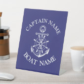 Signe De Table Nom du capitaine de bateau sur mesure marine marin (In SItu)