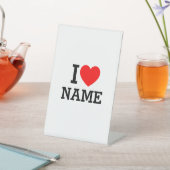 Signe De Table Nom du coeur (In SItu)