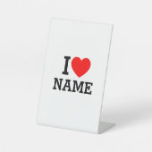 Signe De Table Nom du coeur (Recto)