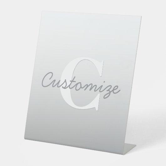 Signe De Table Nom en écriture cursive ou autre texte avec monogr (Recto)