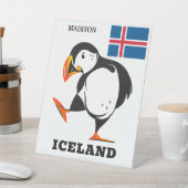 Signe De Table Nom personnalisé Islande (In SItu)