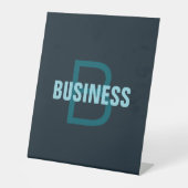 Signe De Table Nom simple en gras personnalisable en monogramme (Recto)