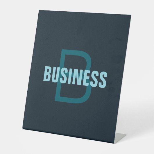 Signe De Table Nom simple en gras personnalisable en monogramme (Recto)