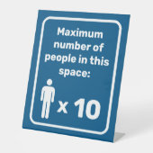 Signe De Table Nombre maximal de personnes (Recto)