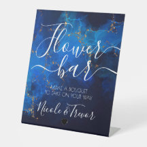 Noms personnalisés barre de fleurs de calligraphie