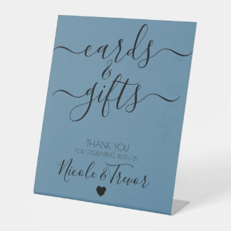 Signe De Table Noms personnalisés Cartes & Cadeaux simples élégan