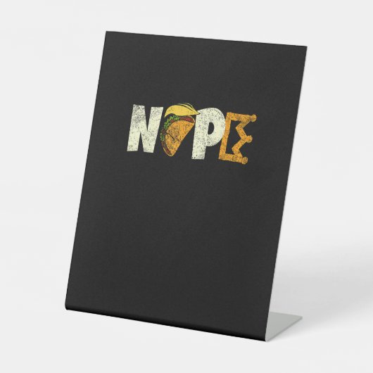 Signe De Table Nope No Kings In America We The People Political (Recto)