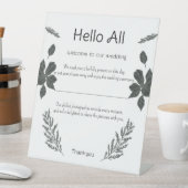 Signe De Table Note d'accueil (In SItu)