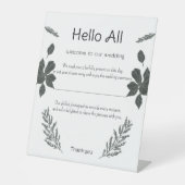 Signe De Table Note d'accueil (Recto)