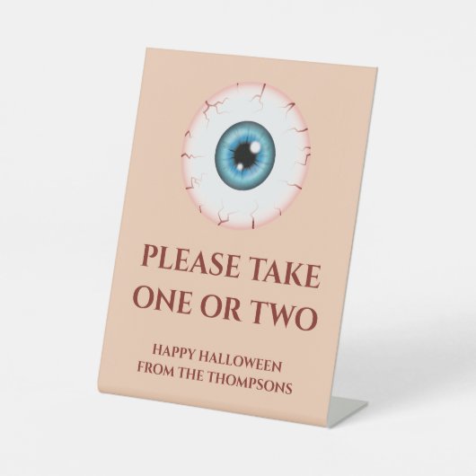Signe De Table Note de candy Halloween pour les enfants avec un œ (Recto)