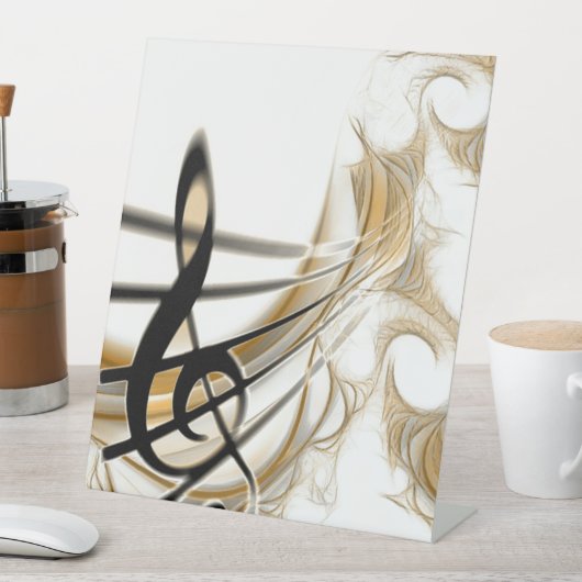 Signe De Table Note de musique élégante (In SItu)