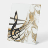 Signe De Table Note de musique élégante (Recto)