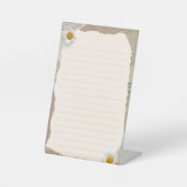 Signe De Table Notes Vintages Brown en beige (Recto)