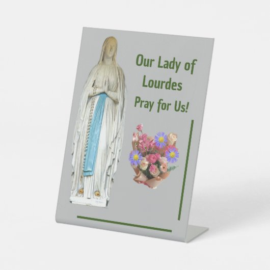Signe De Table Notre Dame de Lourdes (Recto)