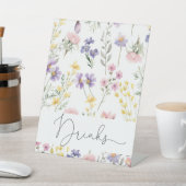 Signe De Table Notre Petit Baby shower Botanique Fleur sauvage Bo (In SItu)